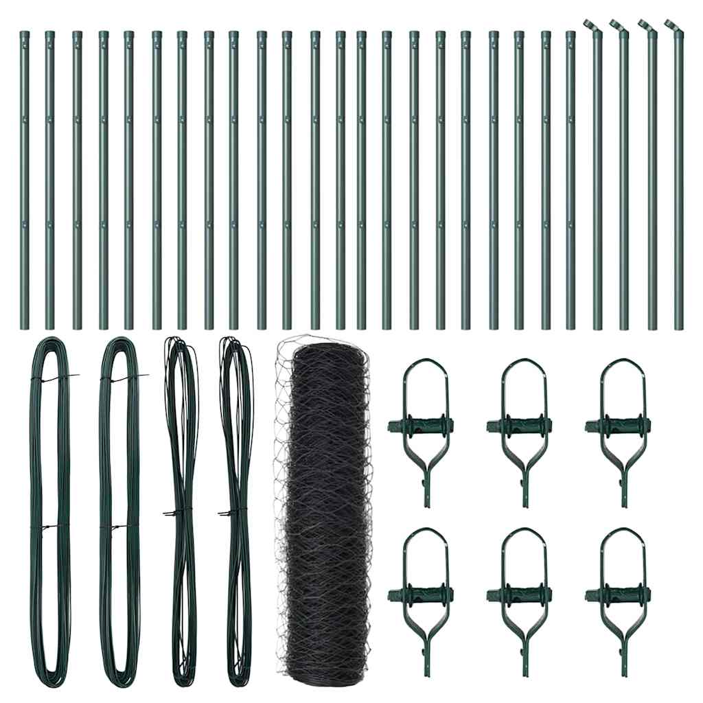 Palo della recinzione Grigio 50 x 0,6 m (maglia 36 mm)