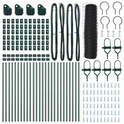 Palo della recinzione Grigio 50 x 0,8 m (maglia da 50 mm)