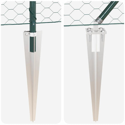 Palo della recinzione Verde 10 x 0,5 m (rete da 50 mm)