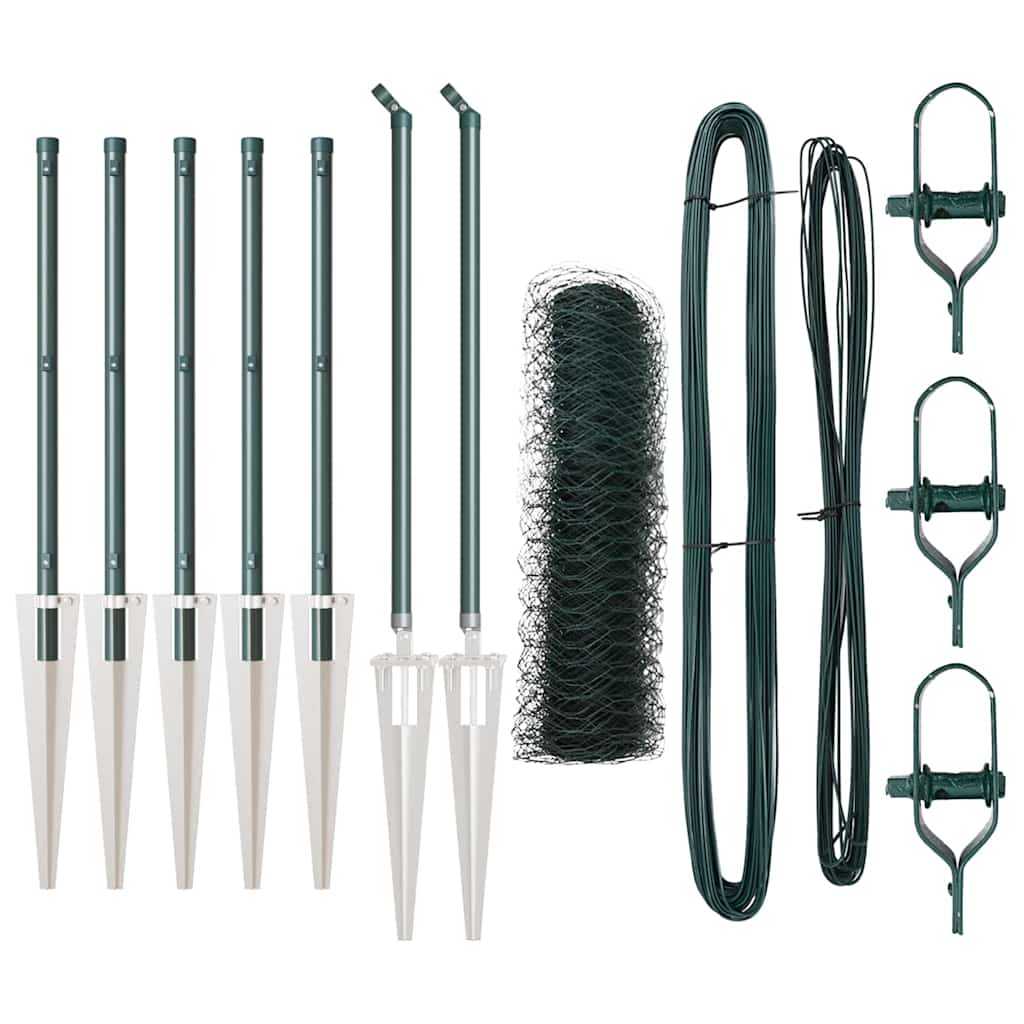 Palo della recinzione Verde 10 x 0,5 m (rete da 50 mm)