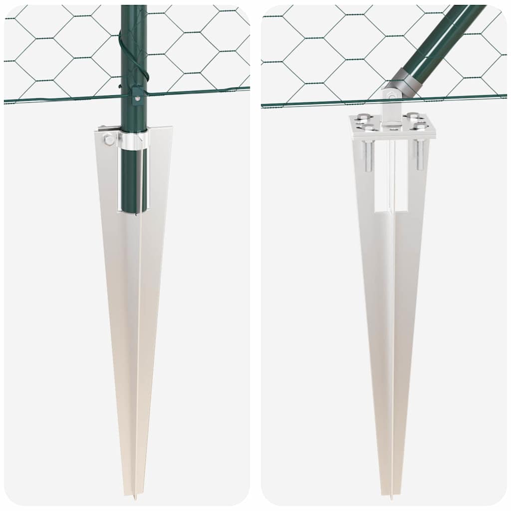 Palo della recinzione Verde 10 x 0,6 m (maglia 50 mm)