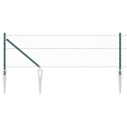 Palo della recinzione Verde 10 x 0,6 m (maglia 50 mm)