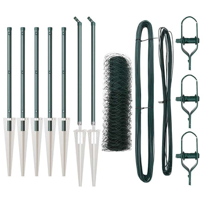 Palo della recinzione Verde 10 x 0,6 m (maglia 50 mm)