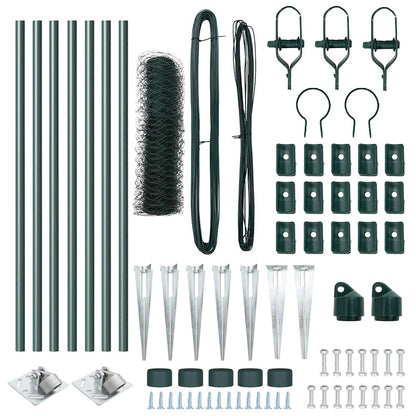 Palo della recinzione Verde 10 x 0,6 m (maglia 50 mm)