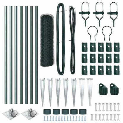 Palo della recinzione Verde 10 x 0,8 m (rete da 25 mm)
