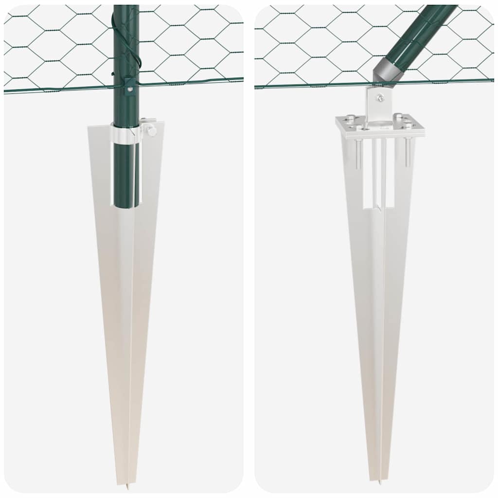 Palo della recinzione Verde 25 x 1,4 m (maglia da 36 mm)