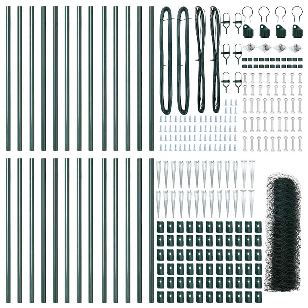 Palo della recinzione Verde 50 x 0,6 m (rete a maglia 50 mm)