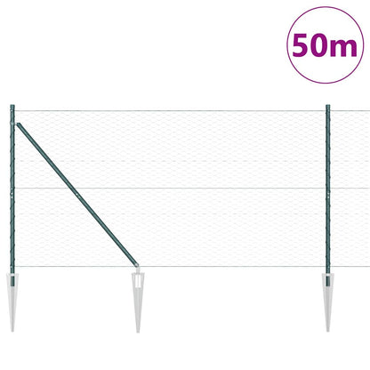 Recinzione in rete saldata con punte 50 x 1,4 m (L x H)