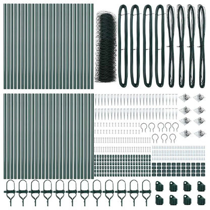 Palo della recinzione Verde 100 x 1 m (maglie da 50 mm)