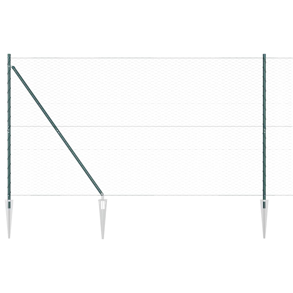 Recinzione in rete saldata con punte 100 x 1,5 m (L x A)