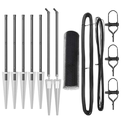 Palo della recinzione Grigio 10 x 0,6 m (rete 13 mm)