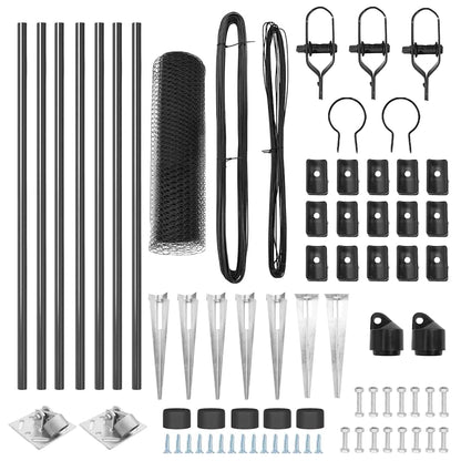 Palo della recinzione Grigio 10 x 0,6 m (rete 13 mm)