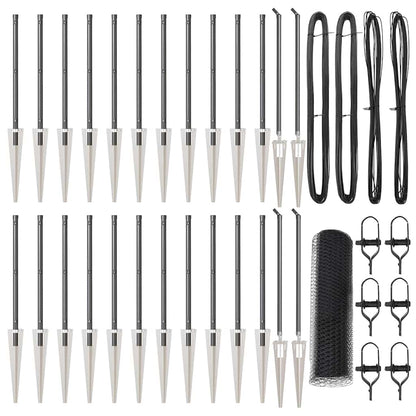 Palo della recinzione Grigio 50 x 0,6 m (rete da 13 mm)