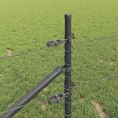 Palo della recinzione Grigio 100 x 0,4 m (maglia di 13 mm)