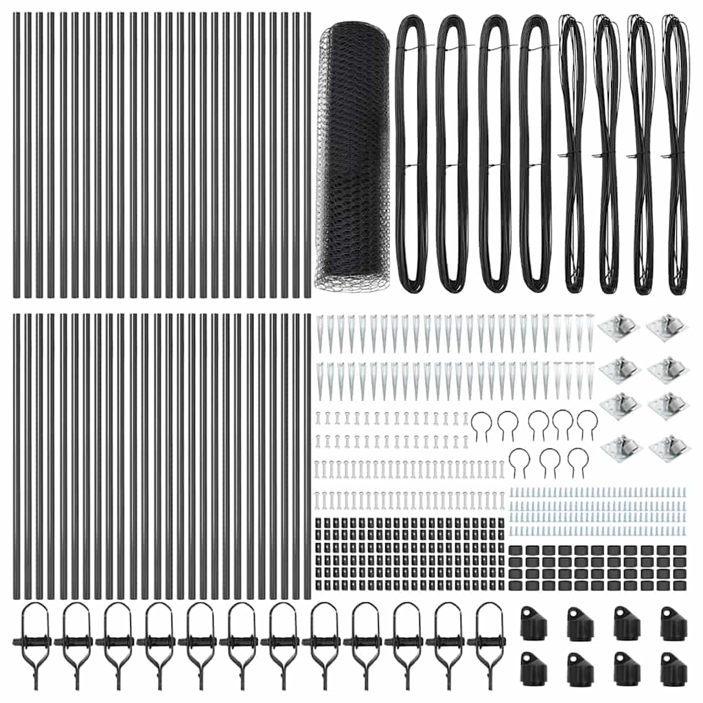 Palo della recinzione Grigio 100 x 0,4 m (maglia di 13 mm)