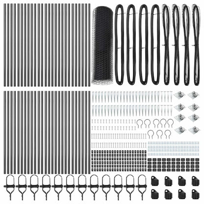 Recinzione con pali. Grigio 0.8 x 100 m