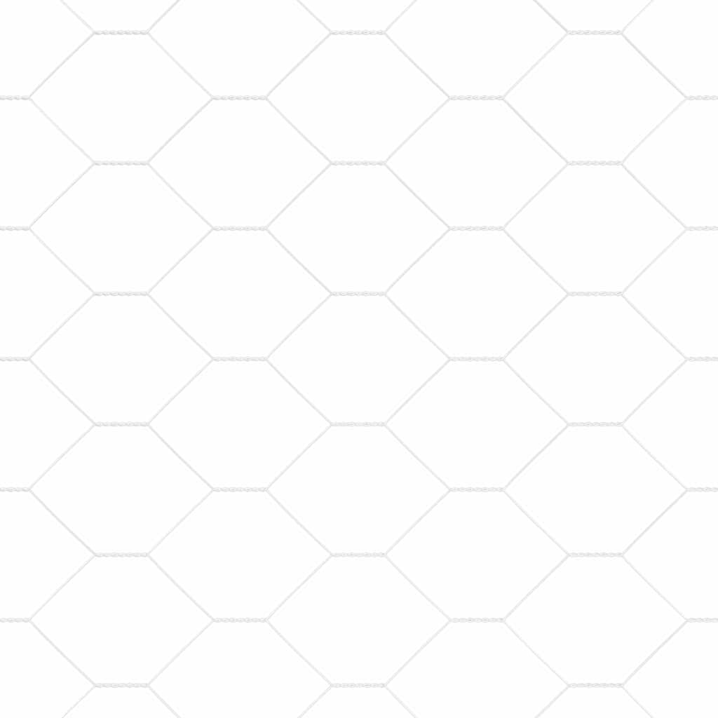 Recinzione esagonale da esterno con palo 10 x 0,6 m Argento