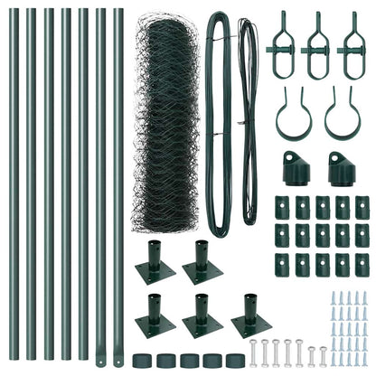 Palo della recinzione Verde 10 x 0,5 m (rete da 50 mm)