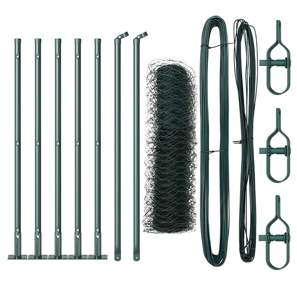 Palo della recinzione Verde 10 x 0,6 m (maglia 50 mm)