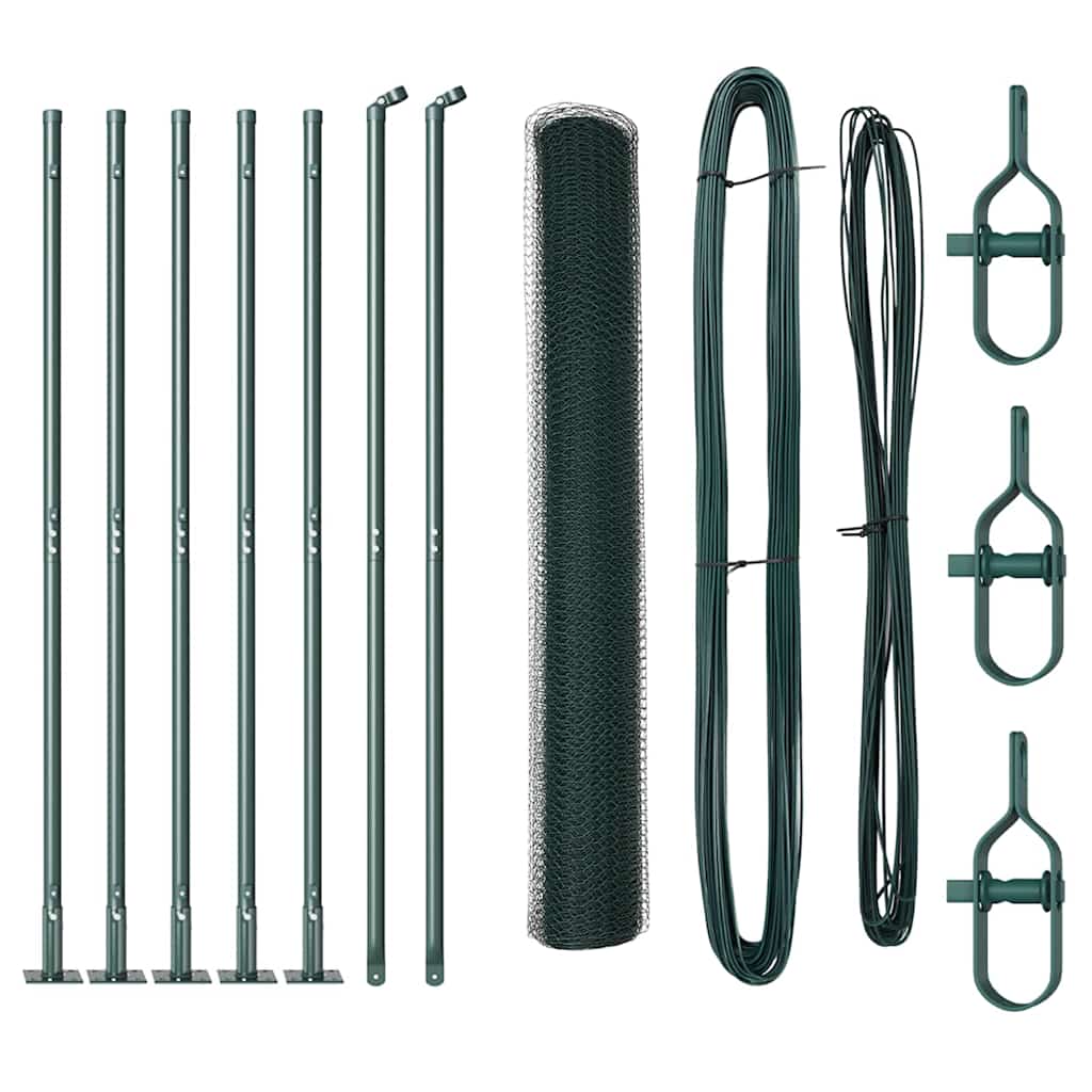 Palo della recinzione Verde 10 x 0,8 m (rete da 25 mm)