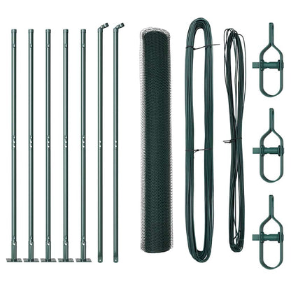 Palo della recinzione Verde 10 x 0,8 m (rete da 25 mm)