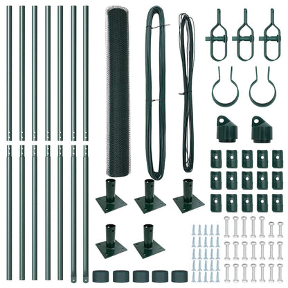 Palo della recinzione Verde 10 x 0,8 m (rete da 25 mm)