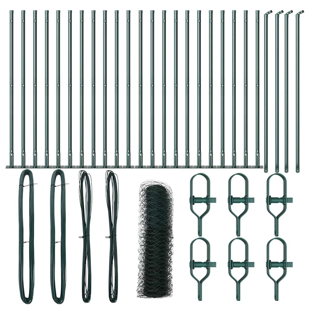 Palo della recinzione Verde 50 x 0,6 m (rete a maglia 50 mm)