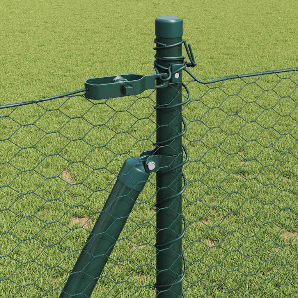 Recinzione esagonale per esterni con base in cemento 50 x 1 m