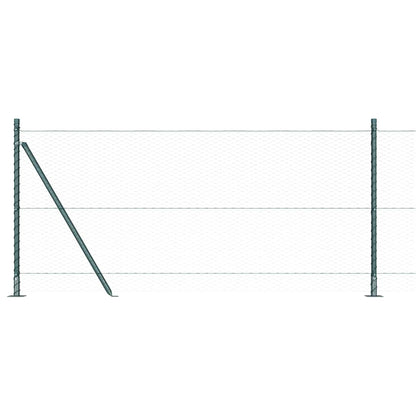 Recinzione esagonale per esterni con base in cemento 50 x 1 m