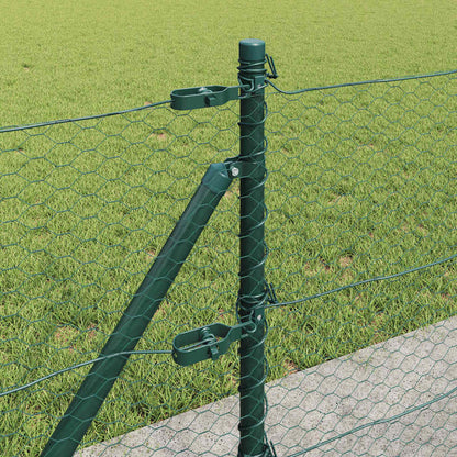 Recinzione esagonale per esterni con base in cemento Verde Rete