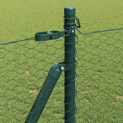 Recinzione esagonale per esterni con base in cemento Verde Rete