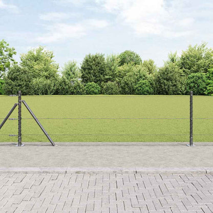 Recinzione esagonale per esterni con base in cemento 10 x 0,4 m