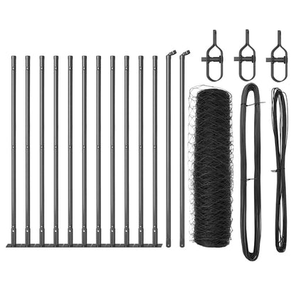 Palo della recinzione Grigio 25 x 0,6 m (maglia 36 mm)