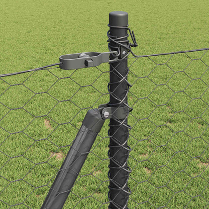 Palo della recinzione Grigio 25 x 0,8 m (maglia da 36 mm)