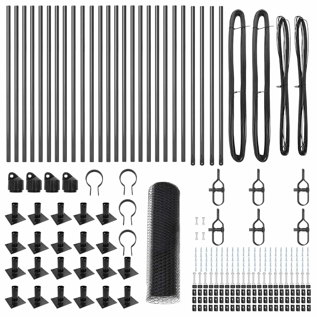 Palo della recinzione Grigio 50 x 0,6 m (rete da 13 mm)