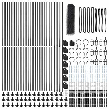 Palo della recinzione Grigio 100 x 0,4 m (maglia di 13 mm)