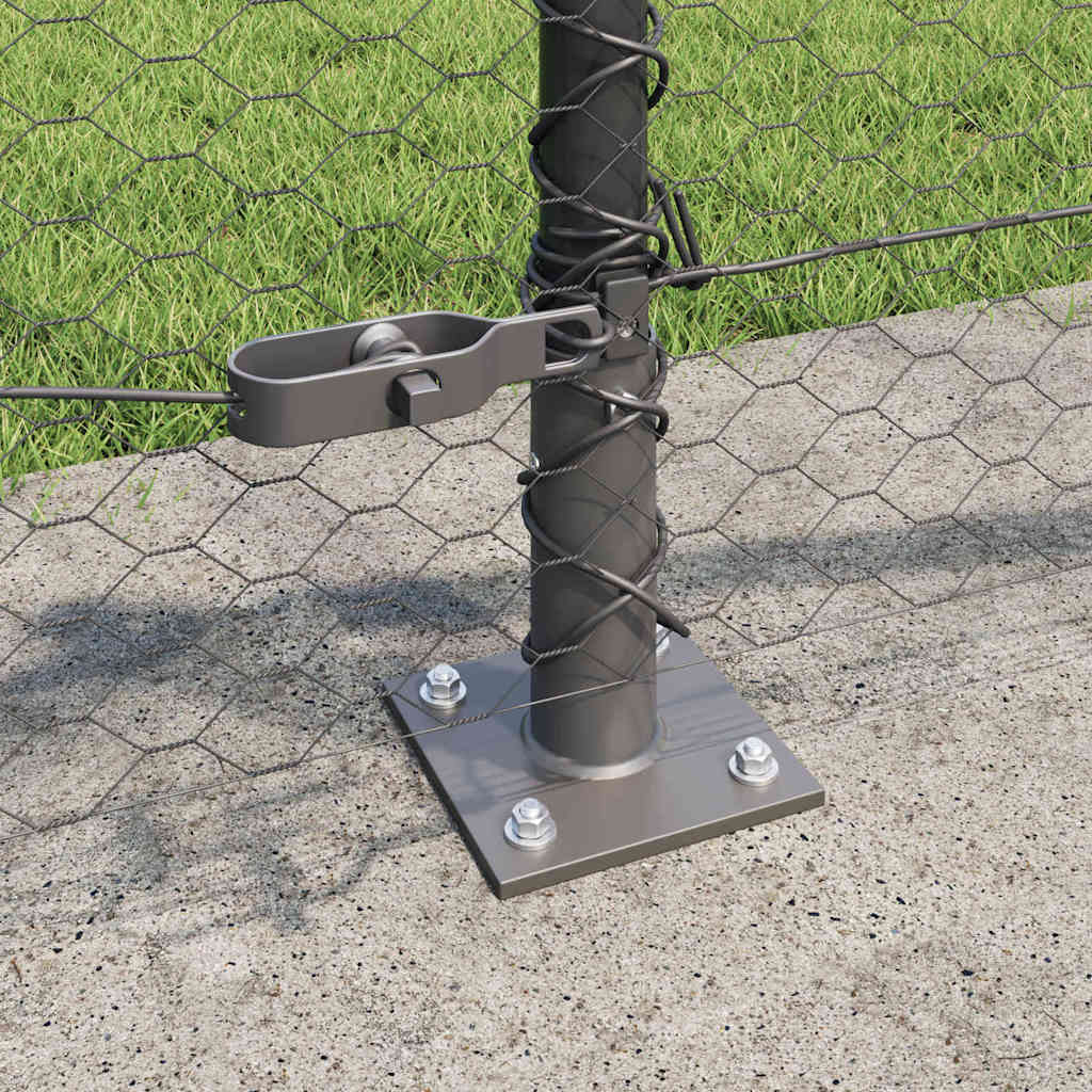 Palo della recinzione Grigio 100 x 0,4 m (rete da 25 mm)