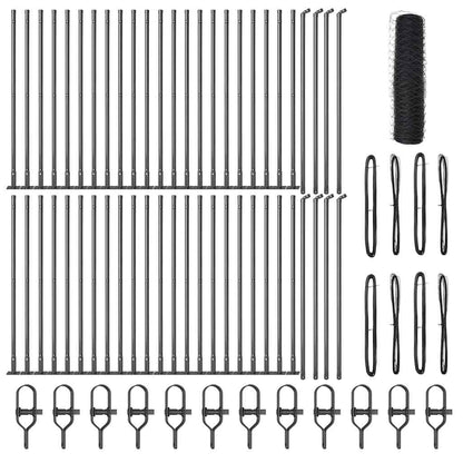 Palo della recinzione Grigio 100 x 0,6 m (rete 36 mm)