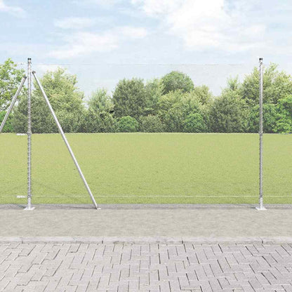 Recinzione esagonale per esterni con base in cemento 10 x 1,5 m