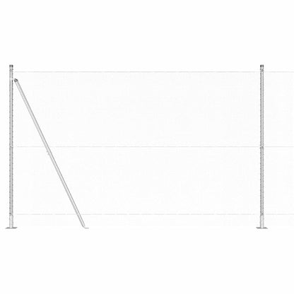 Recinzione esagonale per esterni con base in cemento 10 x 1,6 m