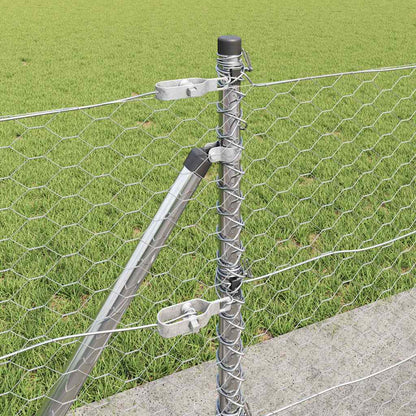 Recinzione esagonale per esterni con base in cemento 25 x 0,4 m
