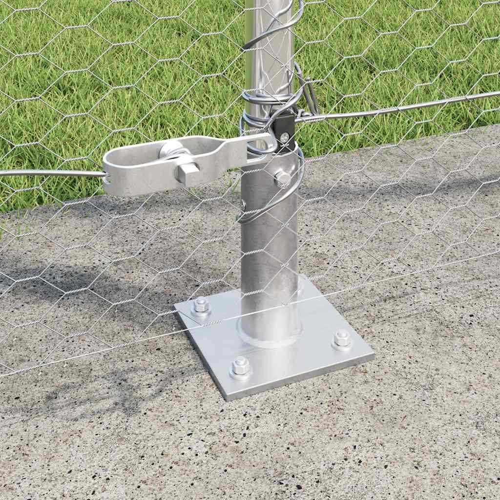 Palo della recinzione Argento 25 x 1,5 m (rete da 25 mm)