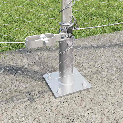 Palo della recinzione Argento 25 x 1,5 m (rete da 25 mm)