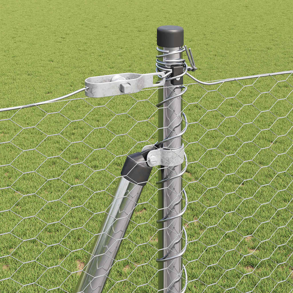 Palo della recinzione Argento 25 x 1,5 m (rete da 25 mm)