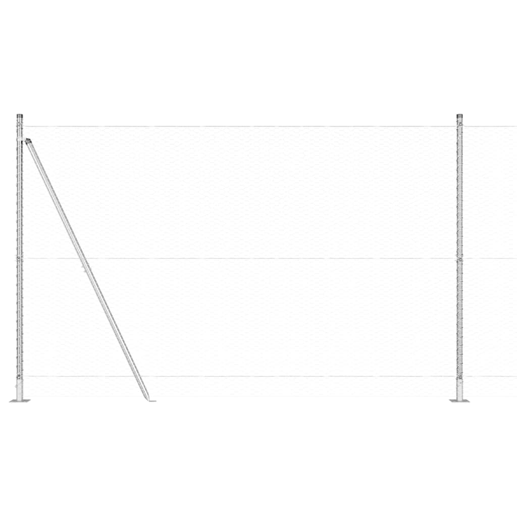 Palo della recinzione Argento 25 x 1,5 m (rete da 25 mm)