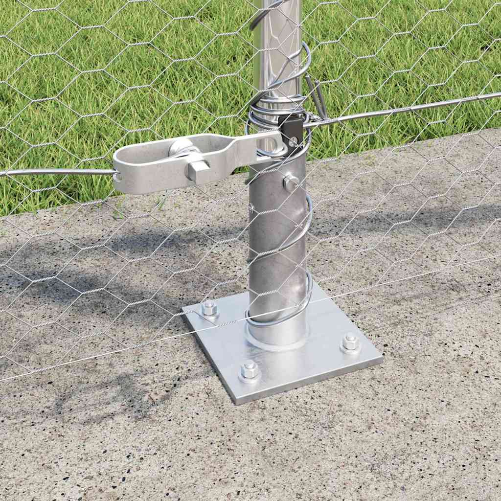 Palo della recinzione Argento 100 x 1 m (maglia da 25 mm)