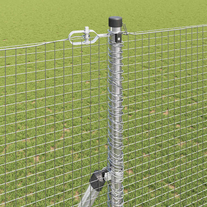 Palo della recinzione Argento 25 x 1,5 m (19 x 19 mm rete)