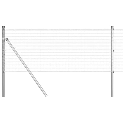 Palo della recinzione Argento 50 x 0,5 m (rete mesh 19 x 19 mm)