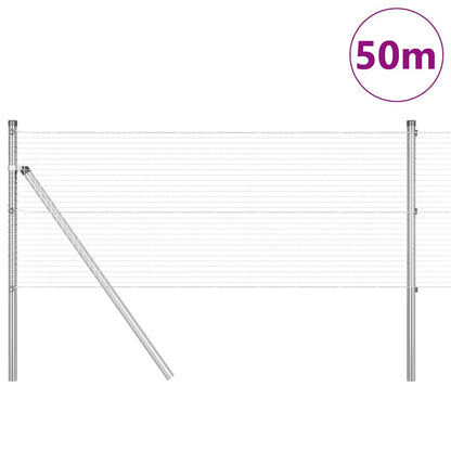 Palo della recinzione Argento 50 x 0,5 m (rete mesh 19 x 19 mm)