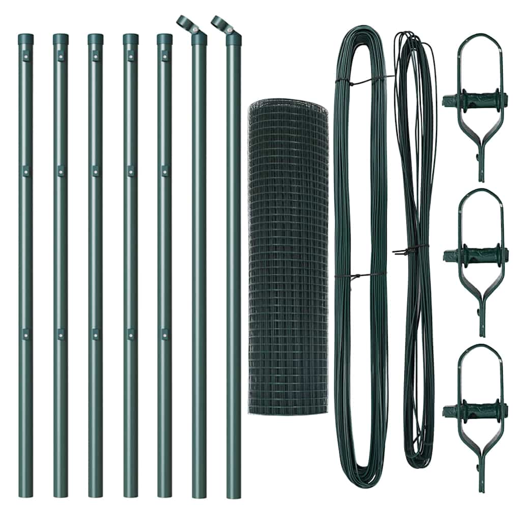 Palo della recinzione Verde 10 x 0,4 m (rete 19 x 19 mm)